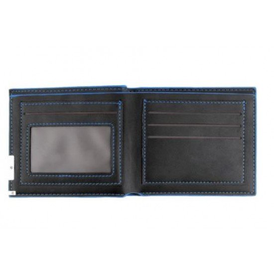 Outad Leather Bifold Wallet Black