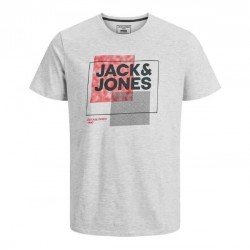 Jack & Jones JCOSTAR Short Sleeve Crew Neck T shirt Grey