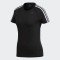 Adidas Originals Women's 3 Stripes T-Shirt Black