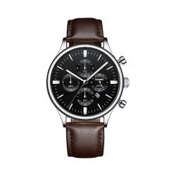 Shaarms Men's Casual Leather Watch